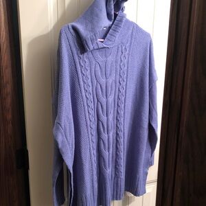 Penningtons Lavender Cable Turtleneck Sweater